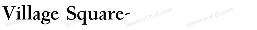Village Square字体转换